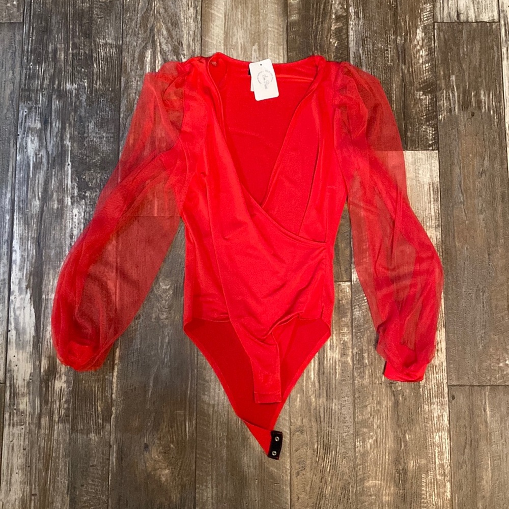 Red bodysuit